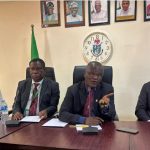 From left: Dr Abdullahi Ibrahim, College Treasurer, Prof Temitope Esan, College Registrar, Prof Anthony Ikefuna, College President and Prof Inocent Ikem, Vice President, during the a press conference to announce the 2026 convocation yesterday in Lagos.