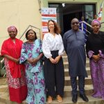 From left: Deputy Director, Child Development Department, Federal Ministry of Women Affairs, & Social Development, Mrs Mariam Fitumi Shaibu; Director, Corporate Affairs, Standard Organisation of Nigeria (SON), Mrs Ethan Talatu; CEO, AFRIpads, Michelle Tjeenk Willink; Elisha Sulei of the Sanitation and Hygiene Fund ( SHF); and Gender/GBV, Management Specialist, UNFPA, Dr. Zubaida Abubakar at the two-day national dialogue aimed at tackling period poverty and advancing menstrual health management (MHM) in Nigeria.